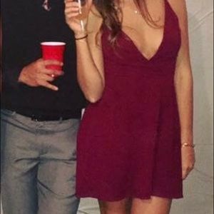 TOBI Wine Colored Formal Dress